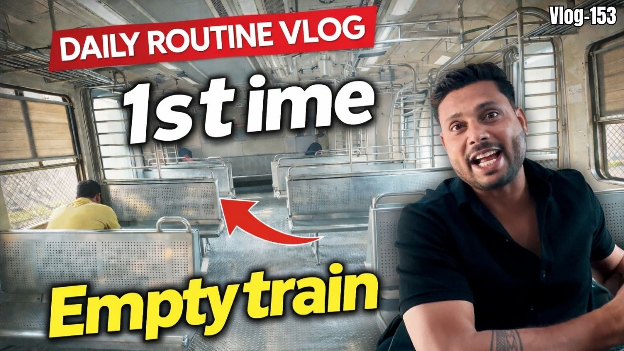 1st Time Kiya Empty Train ka safar | Routine Vlog 153
