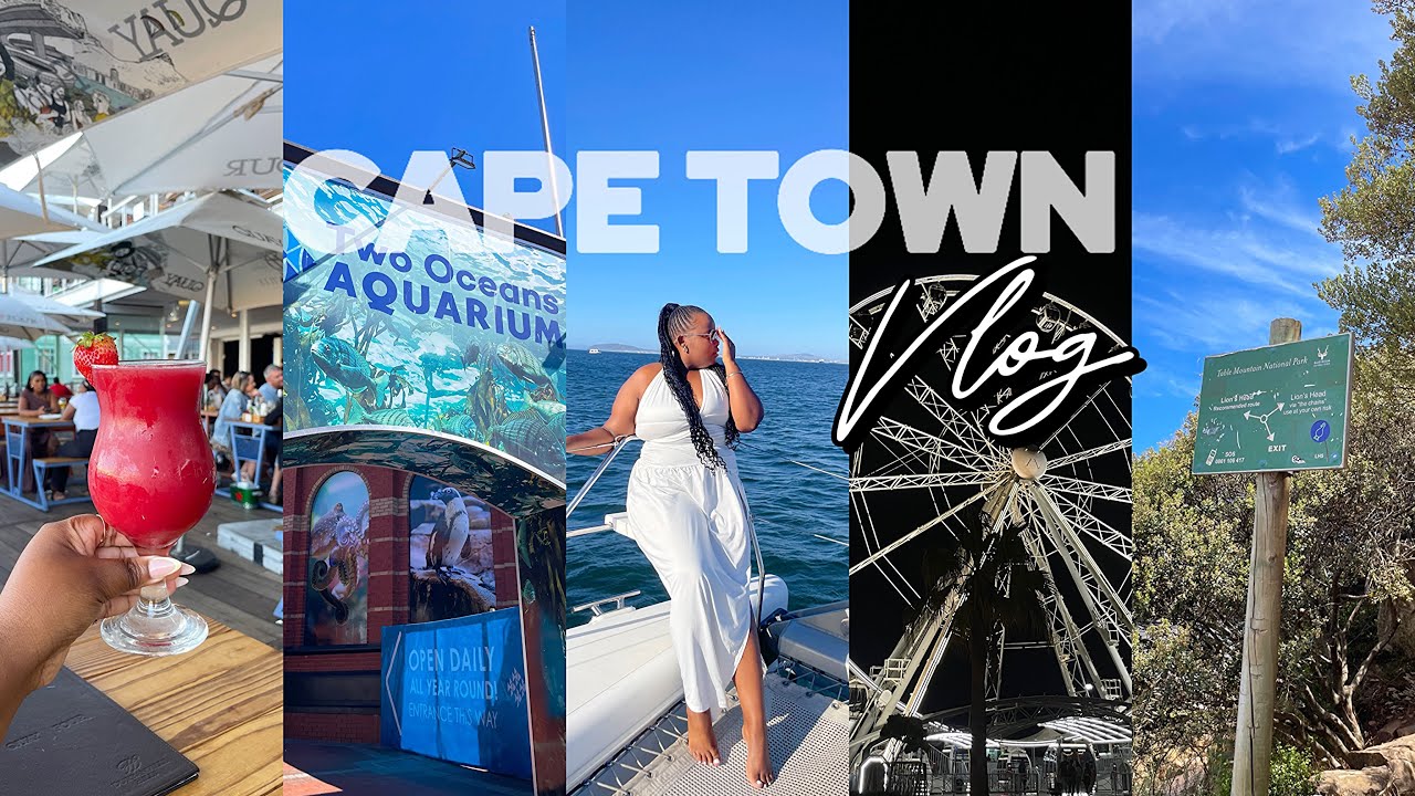 CAPE TOWN VACATION: Yacht + Hike + Beach & Exploring the waterfront V&A & more SA YouTuber🤍#capetown