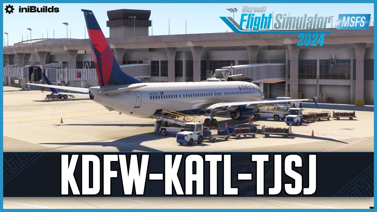 PMDG 737-900ER | Real World Delta OPS | iniBuilds Dallas - Atlanta - San Juan | VATSIM