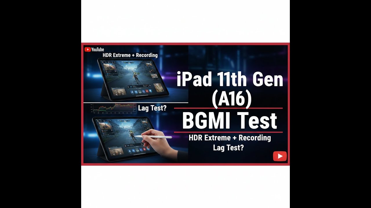 iPad 11th Gen (A16) BGMI Test - HDR Extreme + Recording | Lag Test?