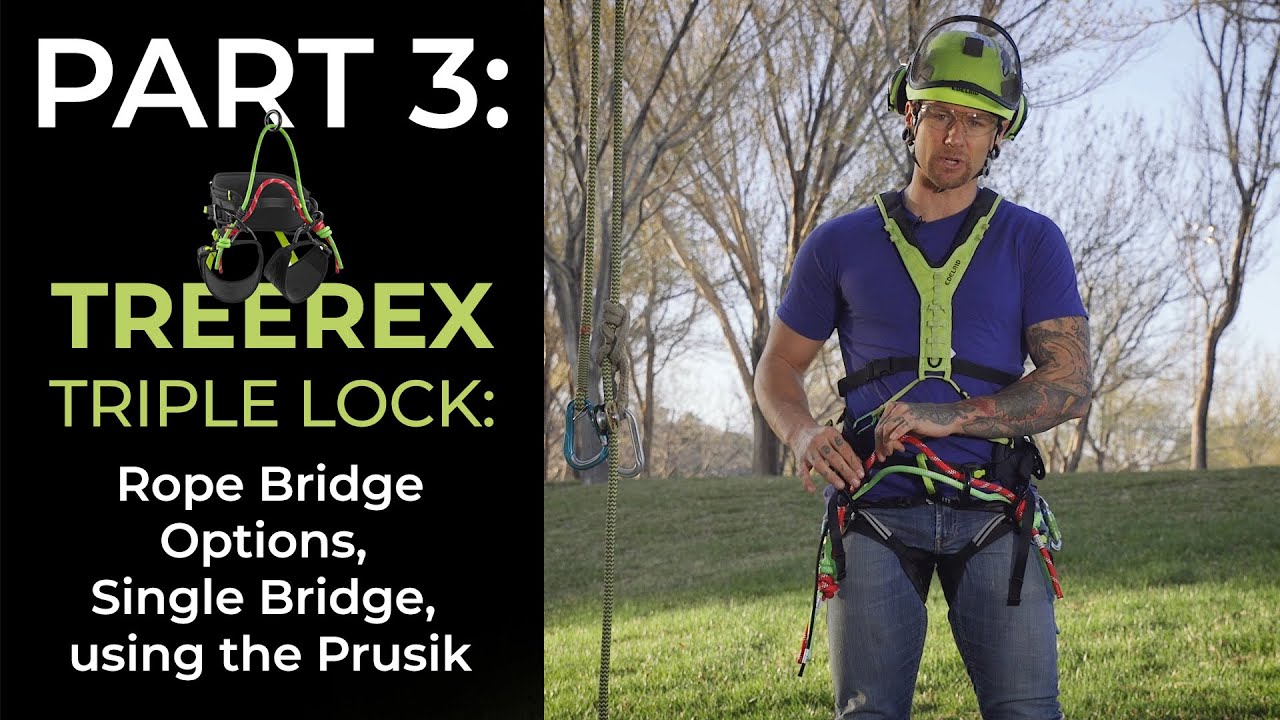 TREEREX TRIPLE LOCK: Rope Bridge Options, Single Bridge, using the Prusik | EDELRID