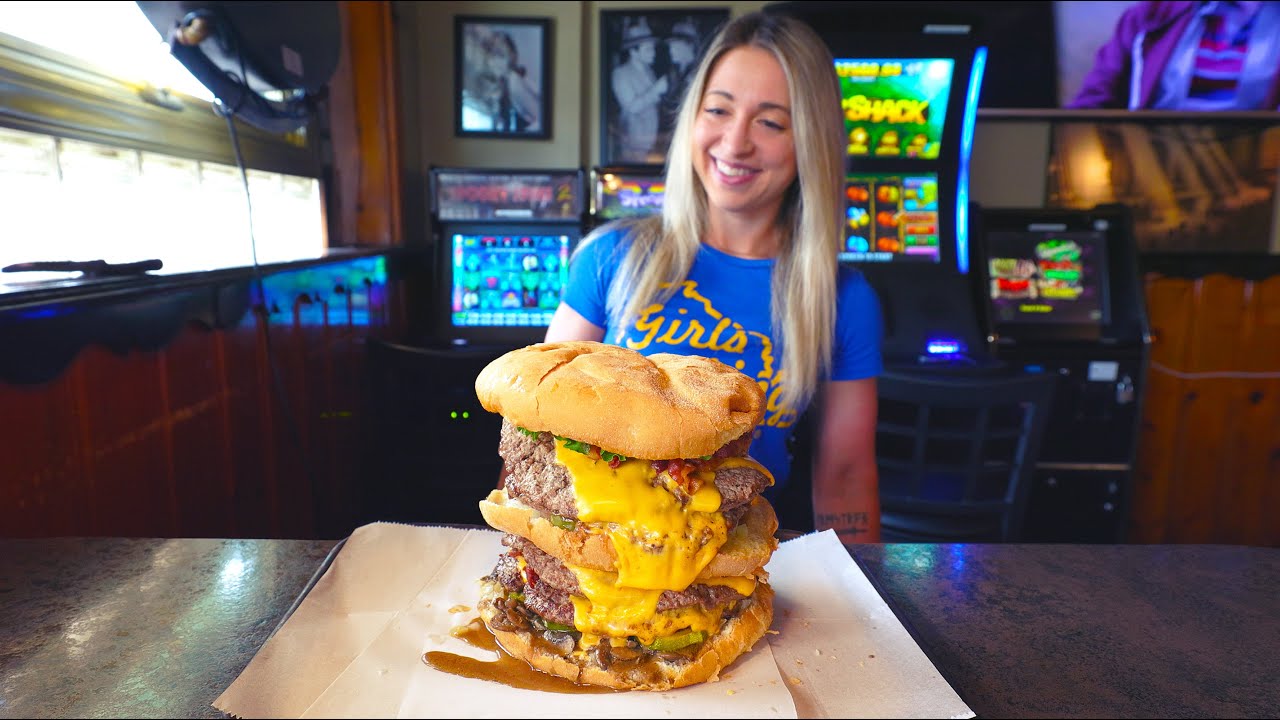 Frankie's 6lb Quadruple Bacon Cheeseburger Challenge