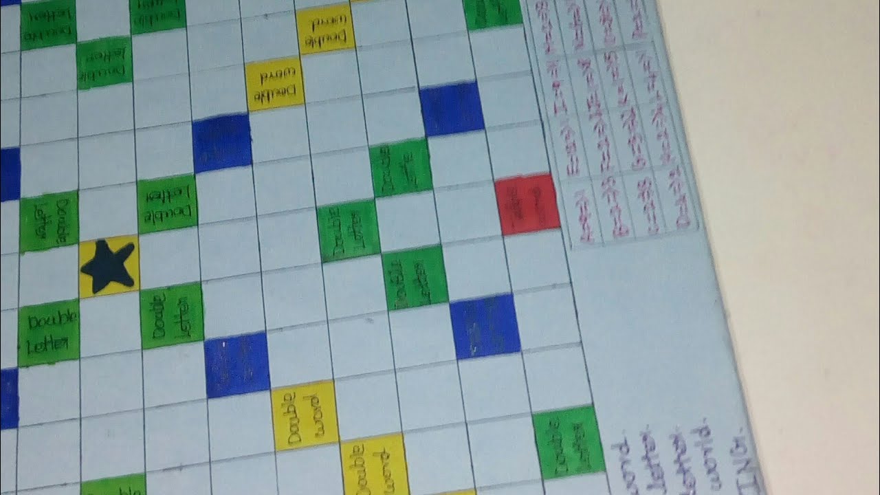 How to make a scrabble game, in cardbord (Indoor game -6)