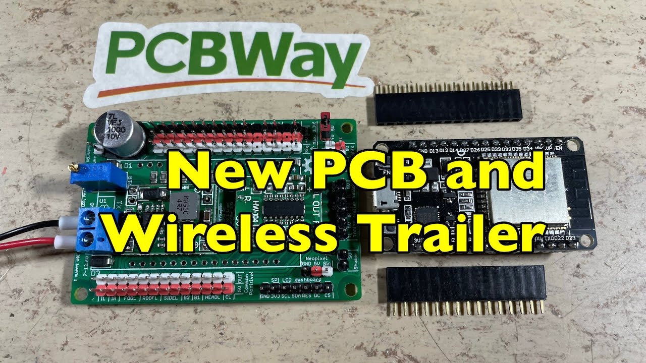 New ESP32 RC Sound And Light Controller PCB And Wireless Trailer Control
