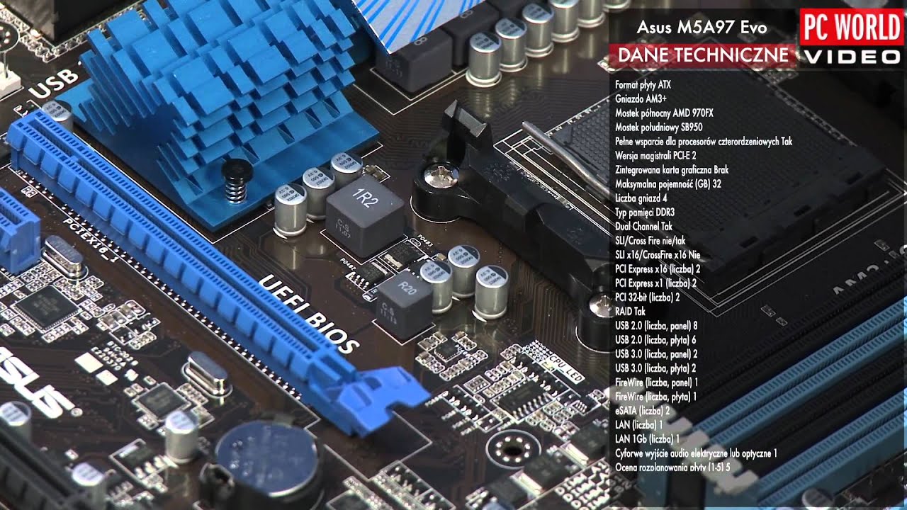 Asus M5A97 Evo - test PC World