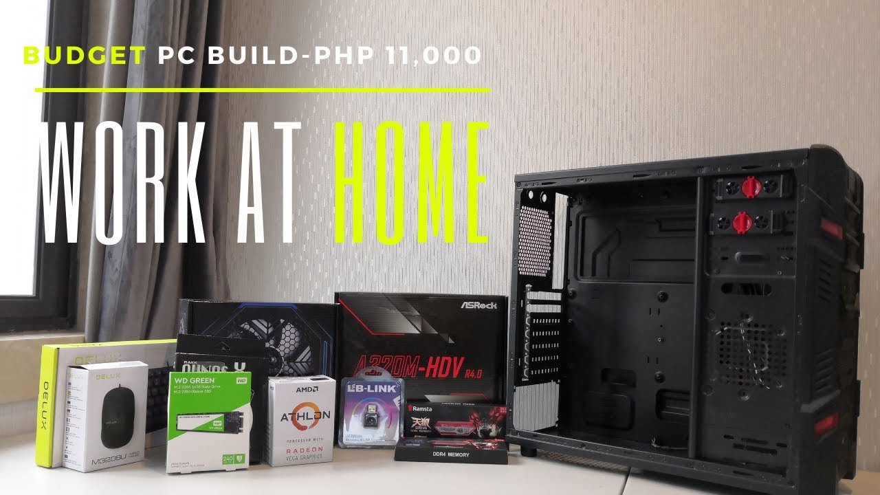 PHP11K ($250) Budget Work at Home PC Athlon 3000G Build [EASYPC]