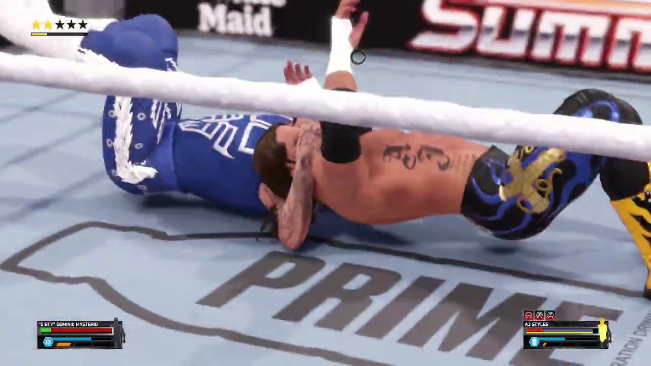 wwe 2k25 dominik mysterio vs aj styles