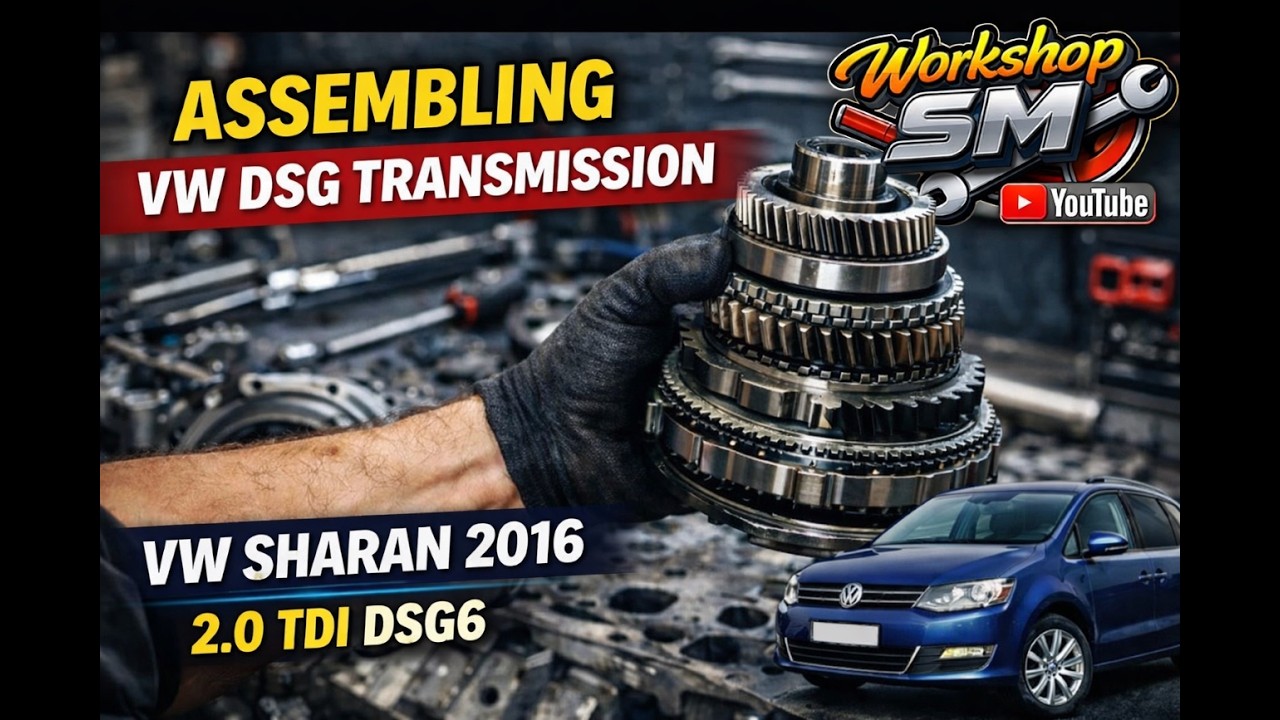 How to Easy Assemble  DSG Transmission | VW Sharan 2016 2.0 TDI