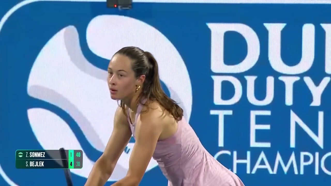 Highlights: Dubai R1 - Sara Bejlek vs. Zeynep Sonmez - 2026 Dubai Duty Free Tennis Championships