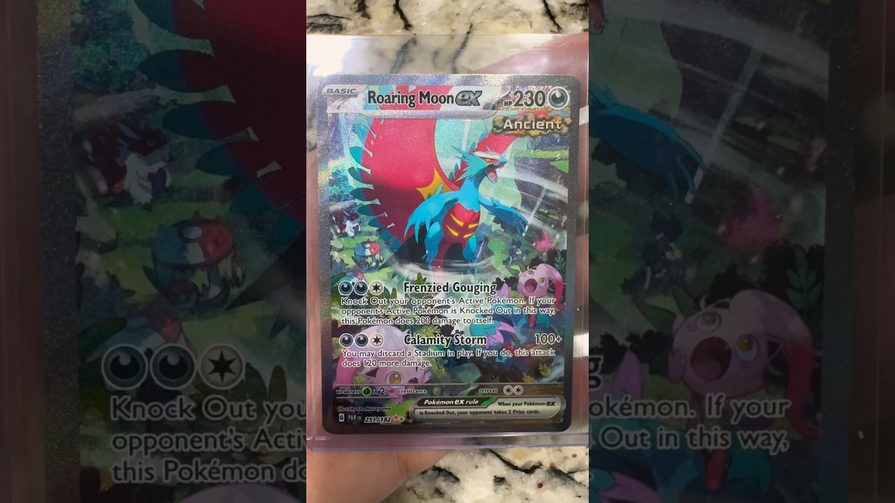 Roaring Moon ex Special Illustration Rare Showcase! #paradoxrift
