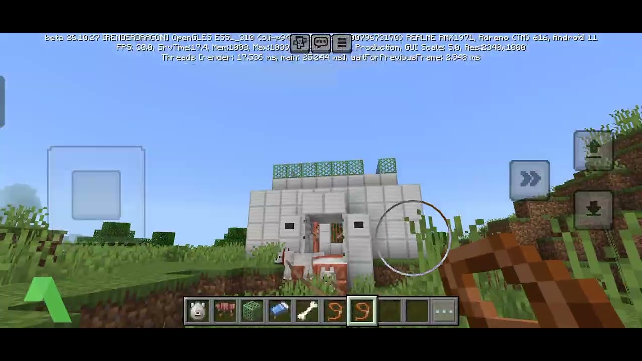 My first time playing Minecraft!