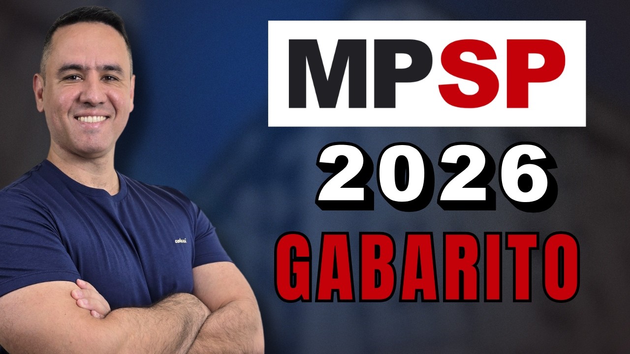 Gabarito MPSP 2026 | Prova Auxiliar de Promotoria | Corre&ccedil;&atilde;o da Prova.