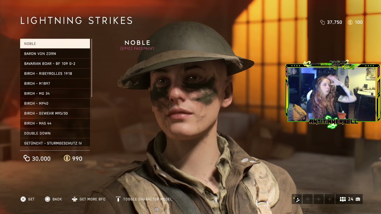 Antitinkerbell takes over and enters the fray of Battlefield V