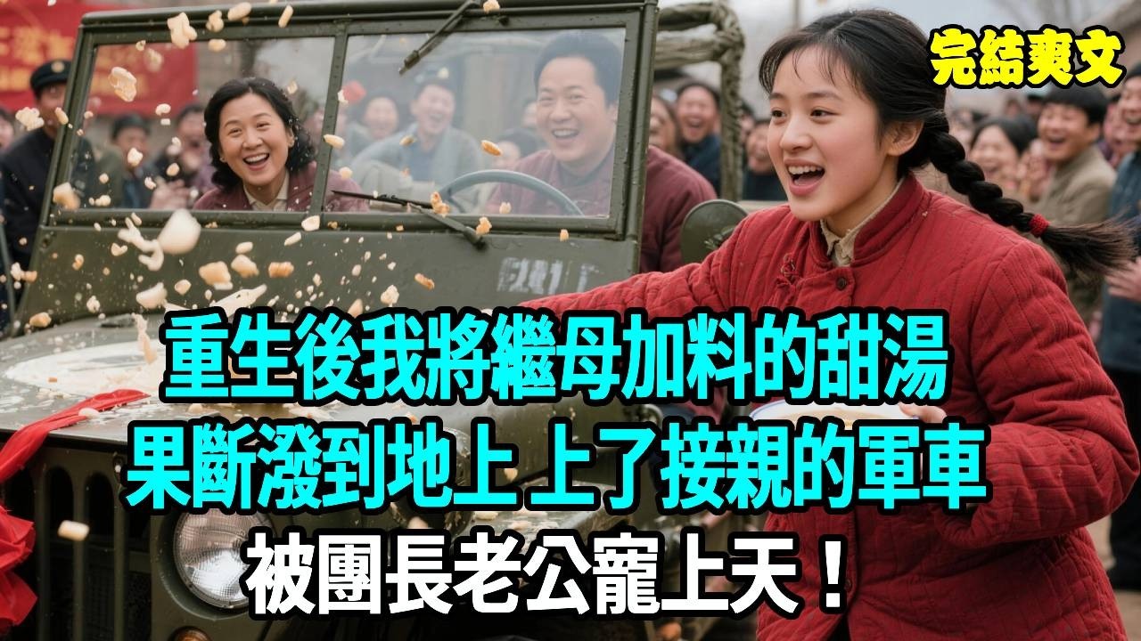 重生後我將繼母加料的甜湯，果斷潑到地上 上了接親的軍車，被團長老公寵上天！#爽文#重生#原創