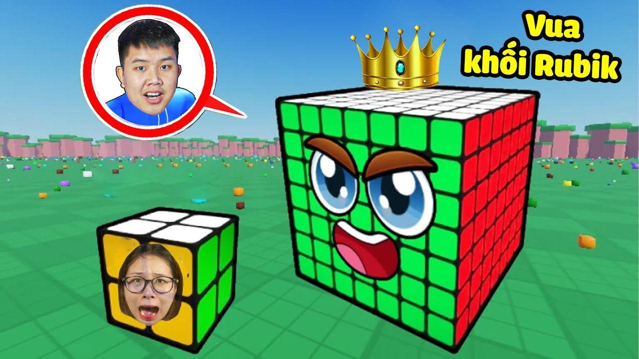 bqThanh L&agrave; Vua Khối Rubix Khổng Lồ Si&ecirc;u Kh&oacute; Cắn Nuốt Tất Cả Khối Lập Phương Troll &Ocirc;c B&eacute; T&iacute;