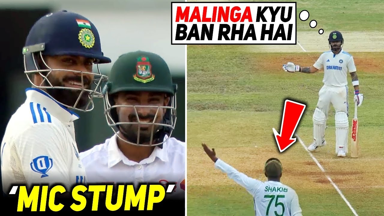 "Tu Malinga Hai Jo..."😂Virat Kohli Funny Stump Mic Chat with Shakib Al Hasan