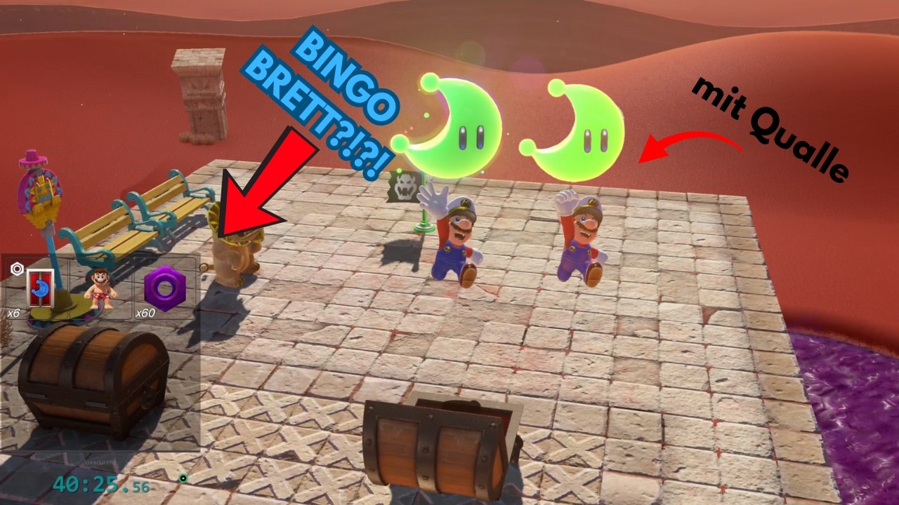 Herausforderungen auf ZEIT?!?! | Super Mario Odyssey Bingo (gegen Qualle)