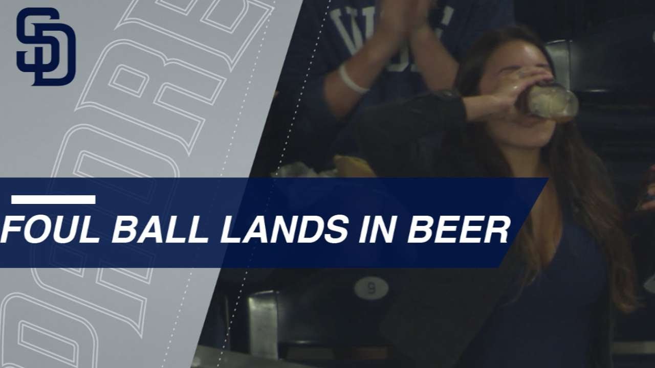 Good Hops: Fan chugs beer after foul ball lands in it