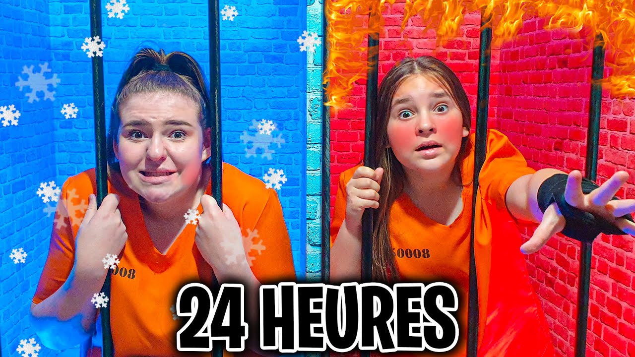 24h Chaud VS Froid Prison Challenge !