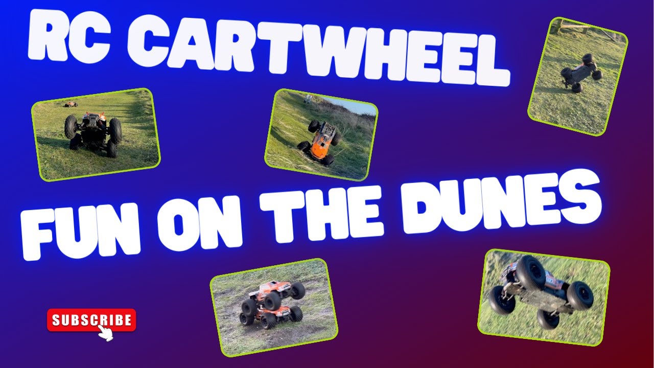 RC Cartwheel fun on the dunes.