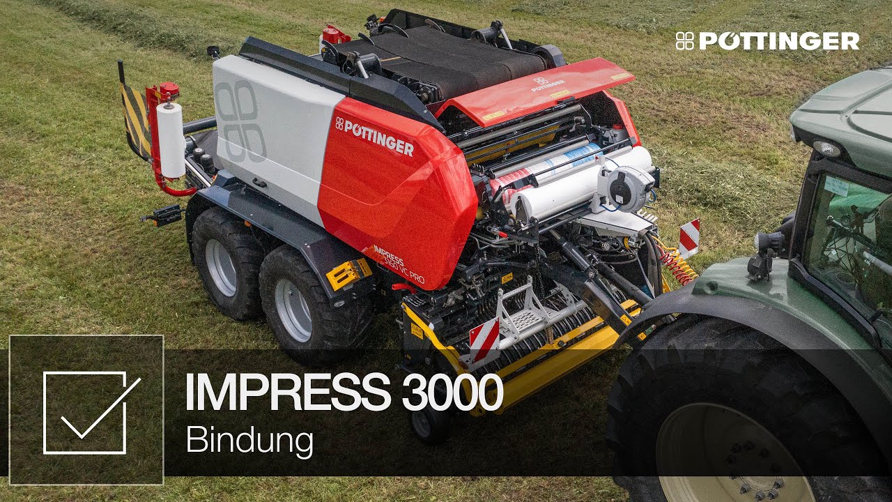 Bindung bei der IMPRESS Rundballenpresse | PÖTTINGER