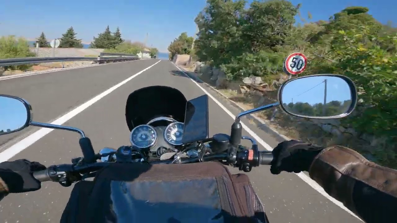 KAWASAKI W800 | CROATIA E65 COASTAL ROAD | 4K RAW SOUND