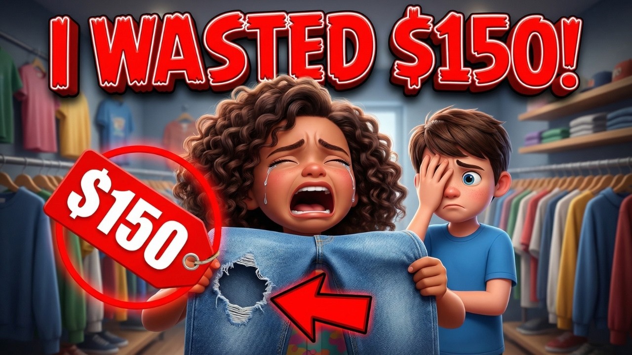 I Wasted $150 on Broken Jeans! 😱 Shopping Fail & Vocabulary (A1-A2)| Learn English Easy & fun