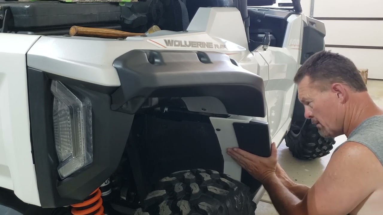 rear fender flare installed 2022 Yamaha Rmax x2