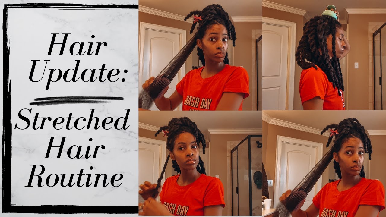 Hair Update: Stretched Natural Hair Routine, Scalp Massage, Remoisturize Hair || Klassically Kept