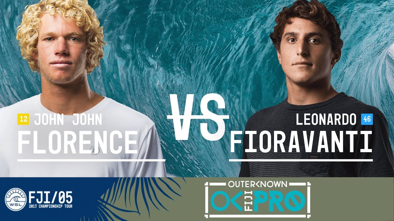 John John Florence vs. Leonardo Fioravanti - Round Three, Heat 6 - Outerknown Fiji Pro 2017