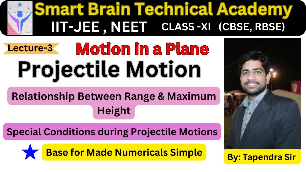 PROJECTILE MOTION || Special Conditions of Projectile Motion || #iitjee #neet #motion in a plane
