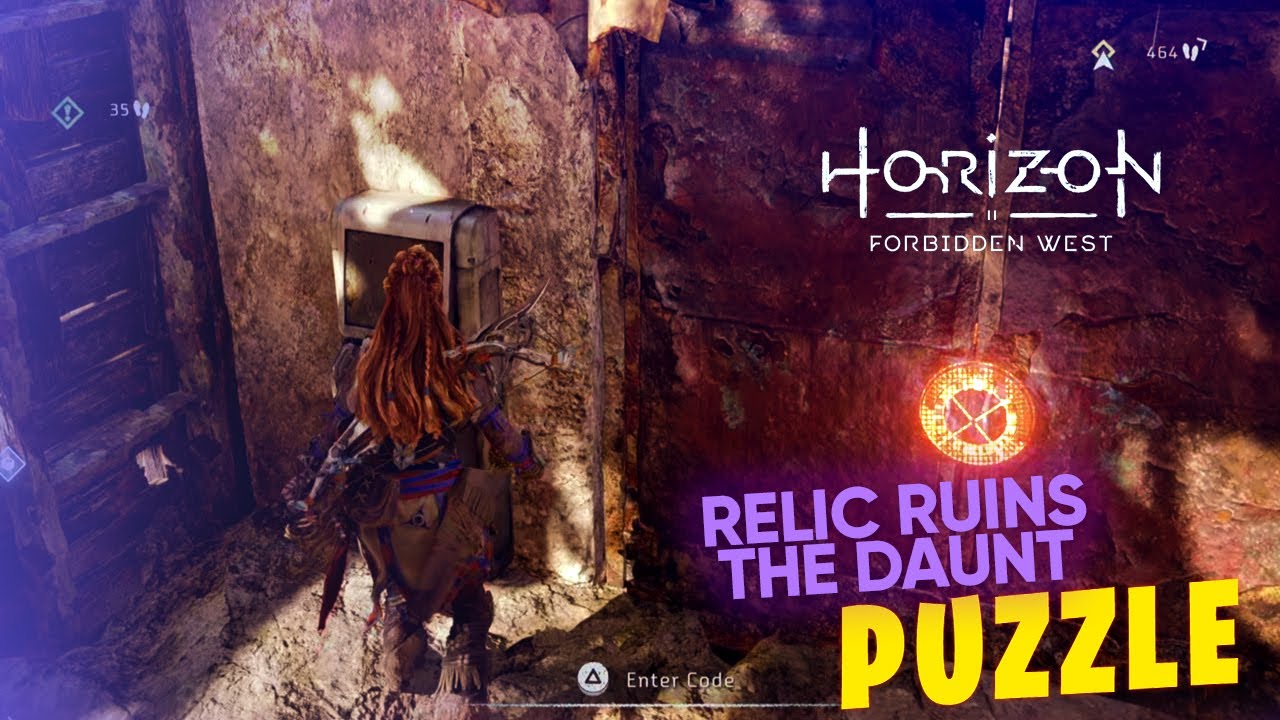 Relic Ruins  - The Daunt Puzzle and Rewards | Horizon Forbidden West