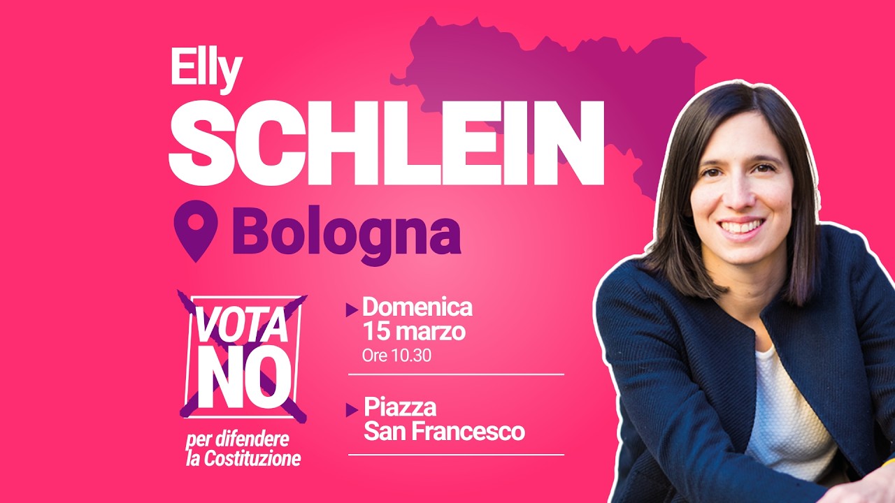 Vota NO per difendere la Costituzione. Elly Schlein a Bologna