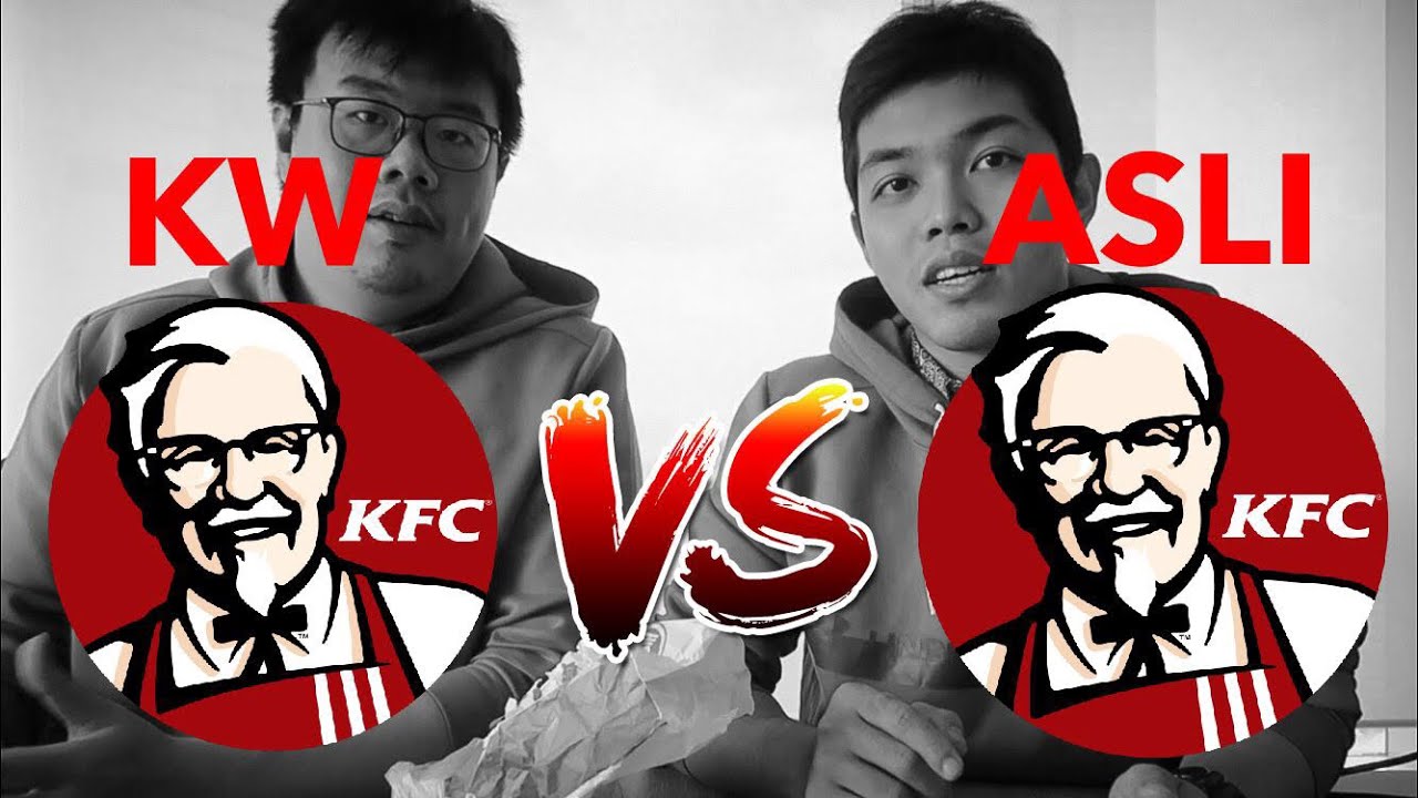 KFC KW SUPER VS KFC ASLI