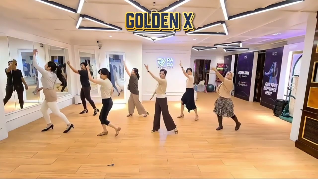 Golden X -Line Dance#Demo#Upik murbay & Students#Permata LD👠🇲🇨💃