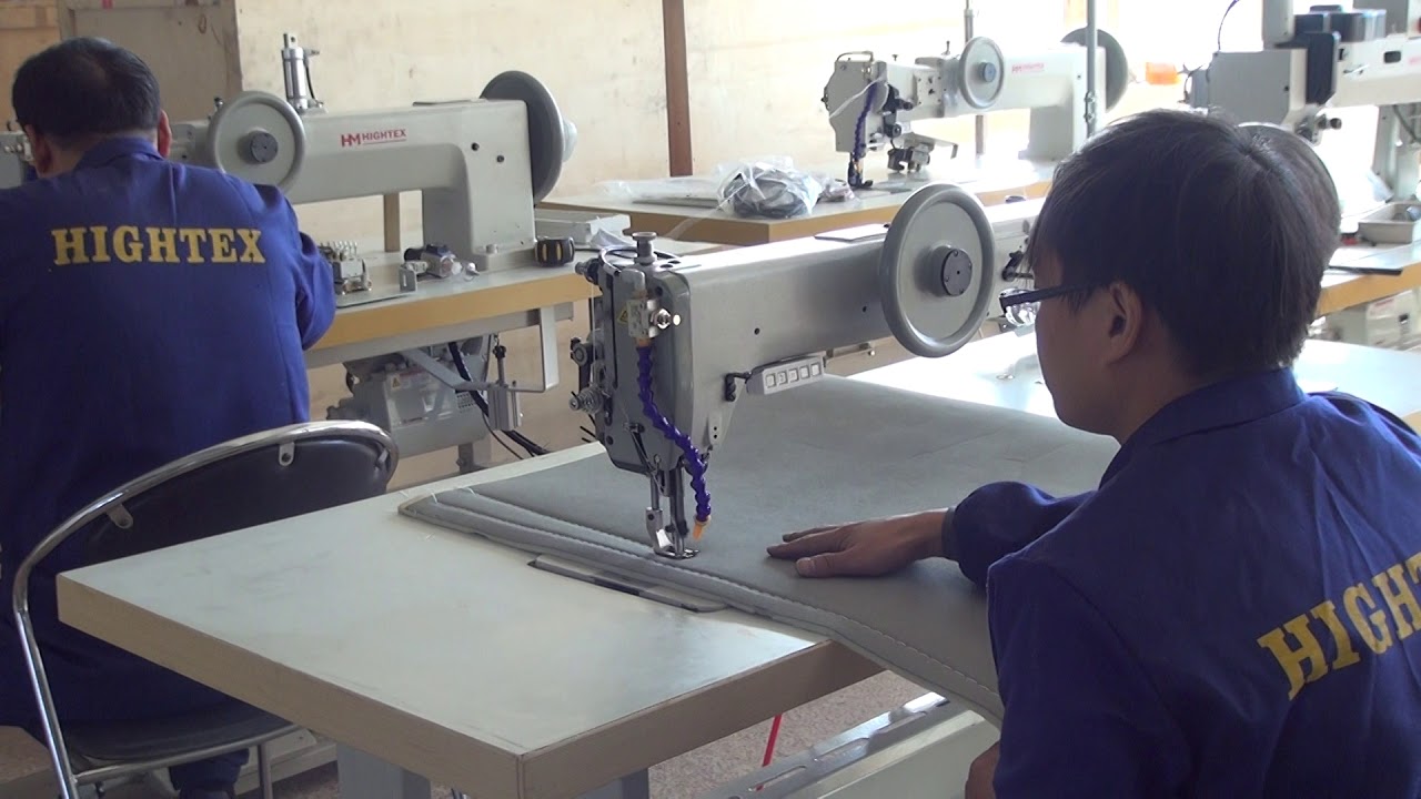 Super long arm, extra heavy duty, compound feed sewing machine
