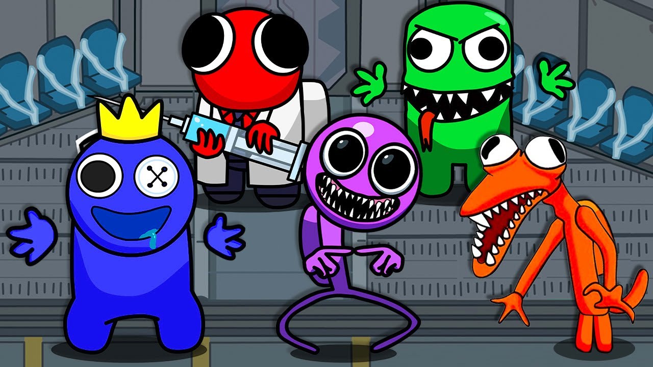 RainBow Friends in Among Us ◉ funny animation Among us (compilation - 17)