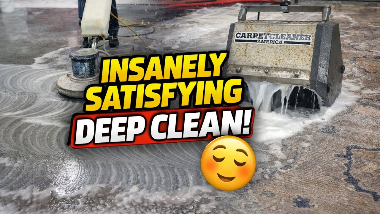 EXTREM FLOOR MAKEOVER! // Years of grease and grime gone! 