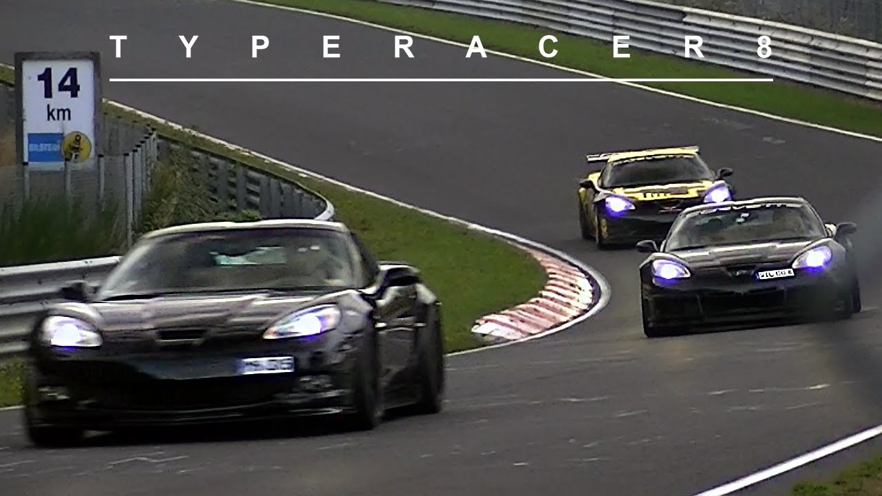 Corvette Z06 Invasion @ Nürburgring! Loud Flybys and Accelerations! 1080p HD!