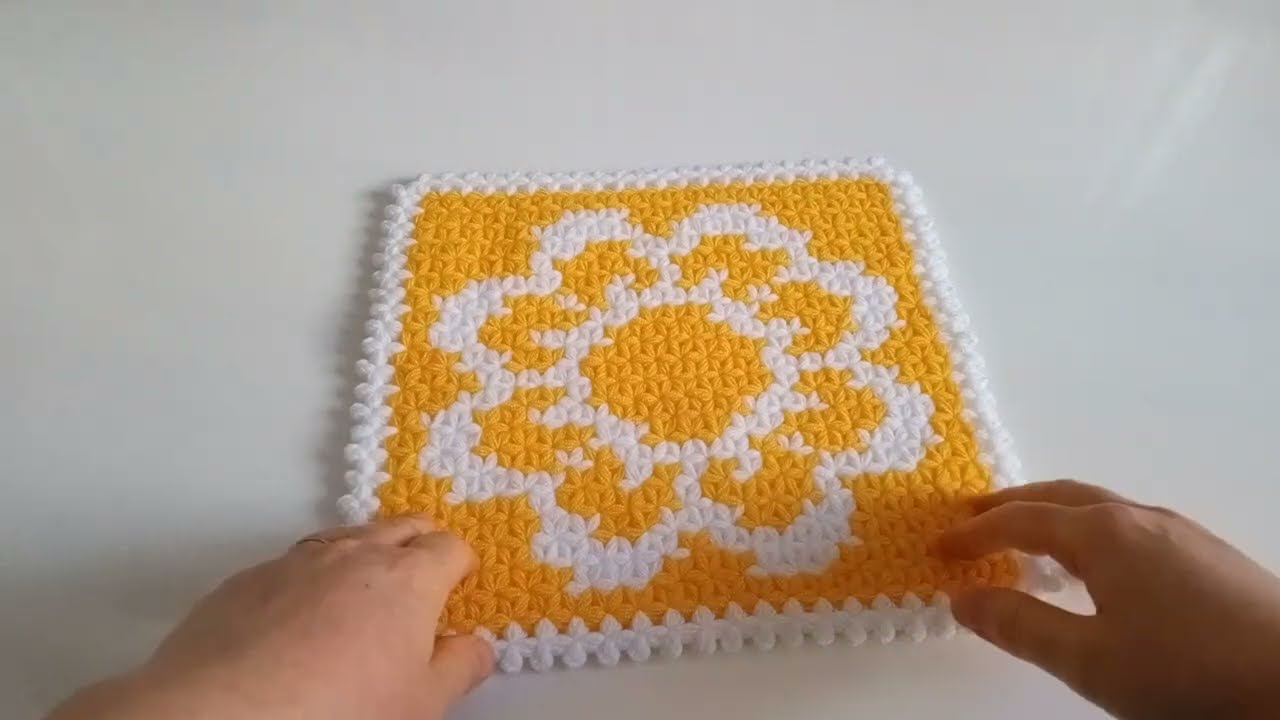 💥Yepyeni Şahane Bir Kare Lif Modeli✅#knitting #crochet #flowerdesing