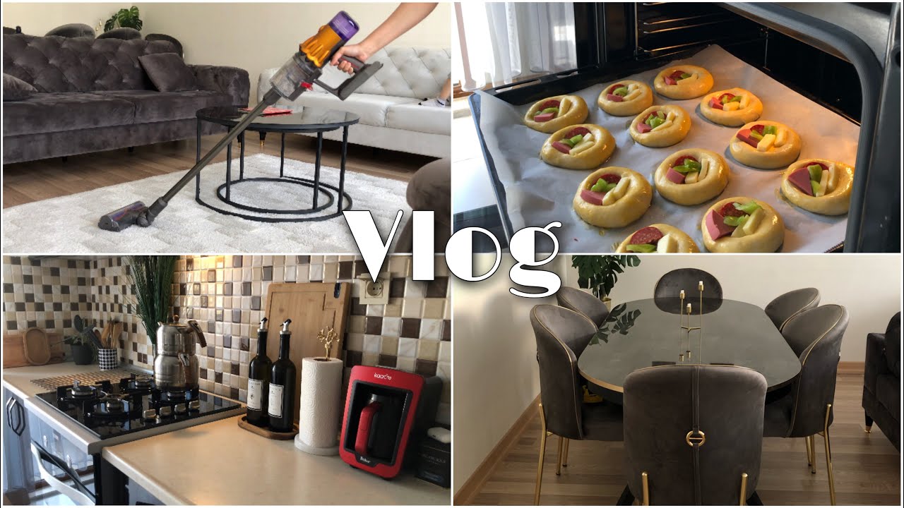 Sessiz vlog / Salonumuzu yeniledik / Temizlik vlog / Pizza poğaça tarifi / Salon dekorasyonu