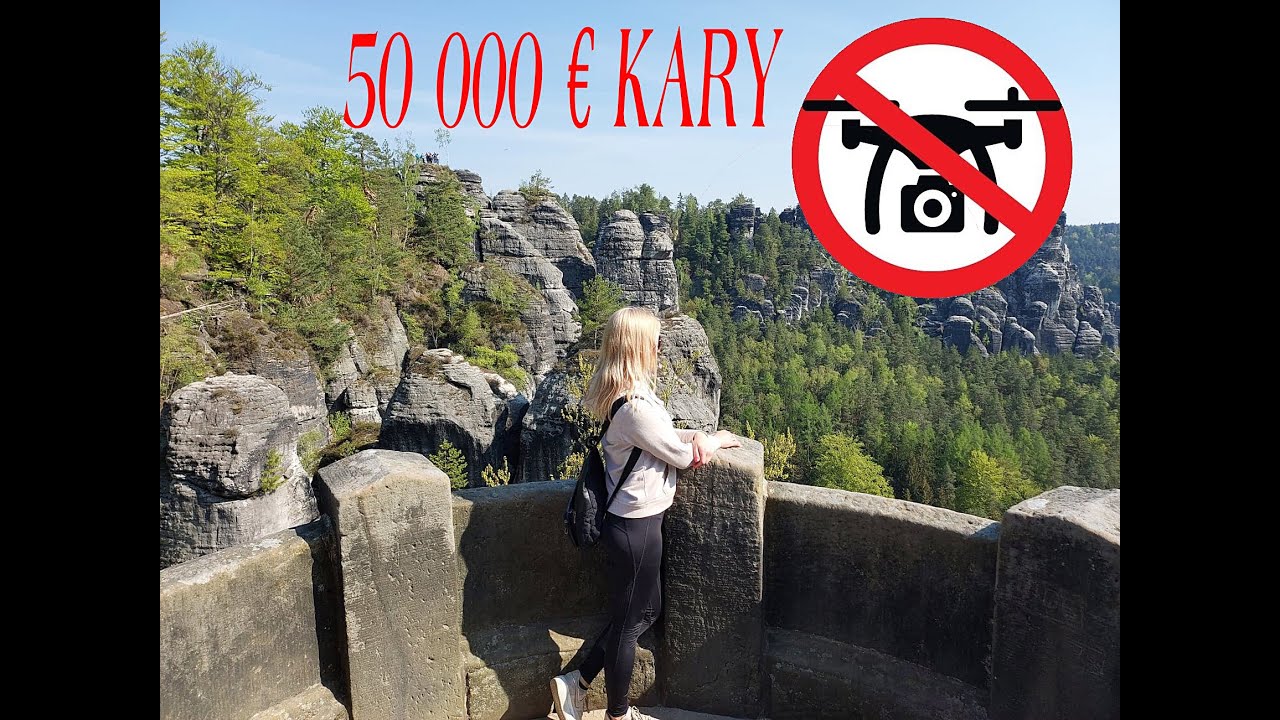 Bastei zakaz latania dronem oraz pozostałości zamku Neurathen #6