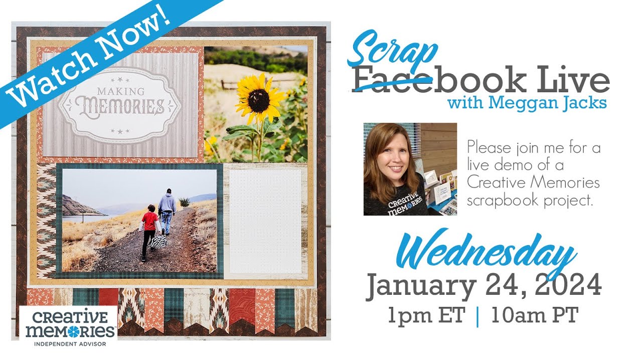 Scrapbook Live with Meggan Jacks - January 24, 2024