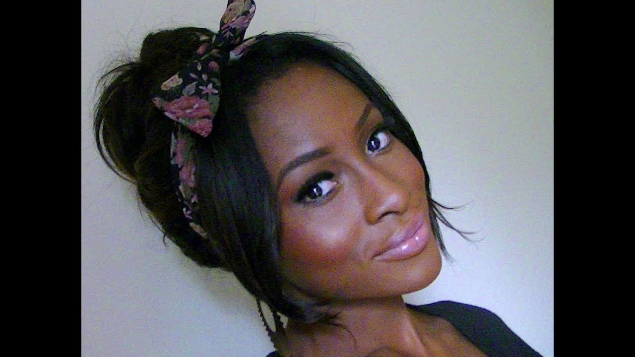 Messy Bun with a Headband