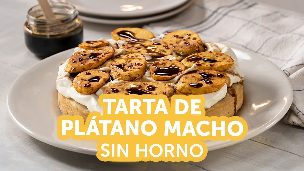 Tarta de Plátano Macho Sin Horno | Recetas Kiwilimón
