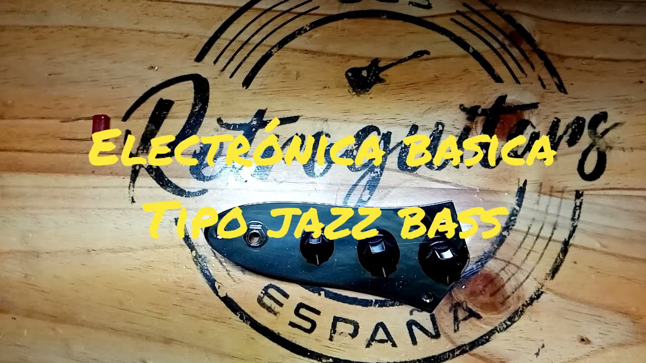 Electrónica básica de bajo tipo jazz bass. Taller de guitarra