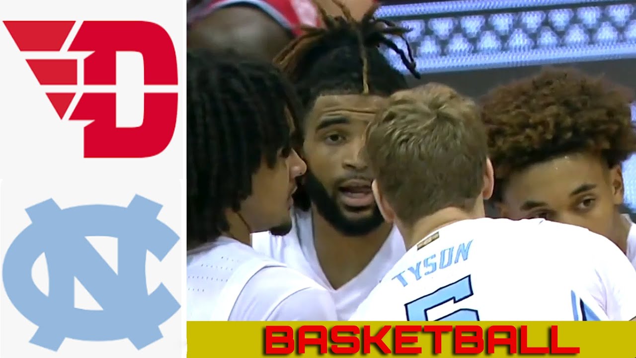 DAYTON vs #12 NORTH CAROLINA Basketball Game Full Highlights 2024