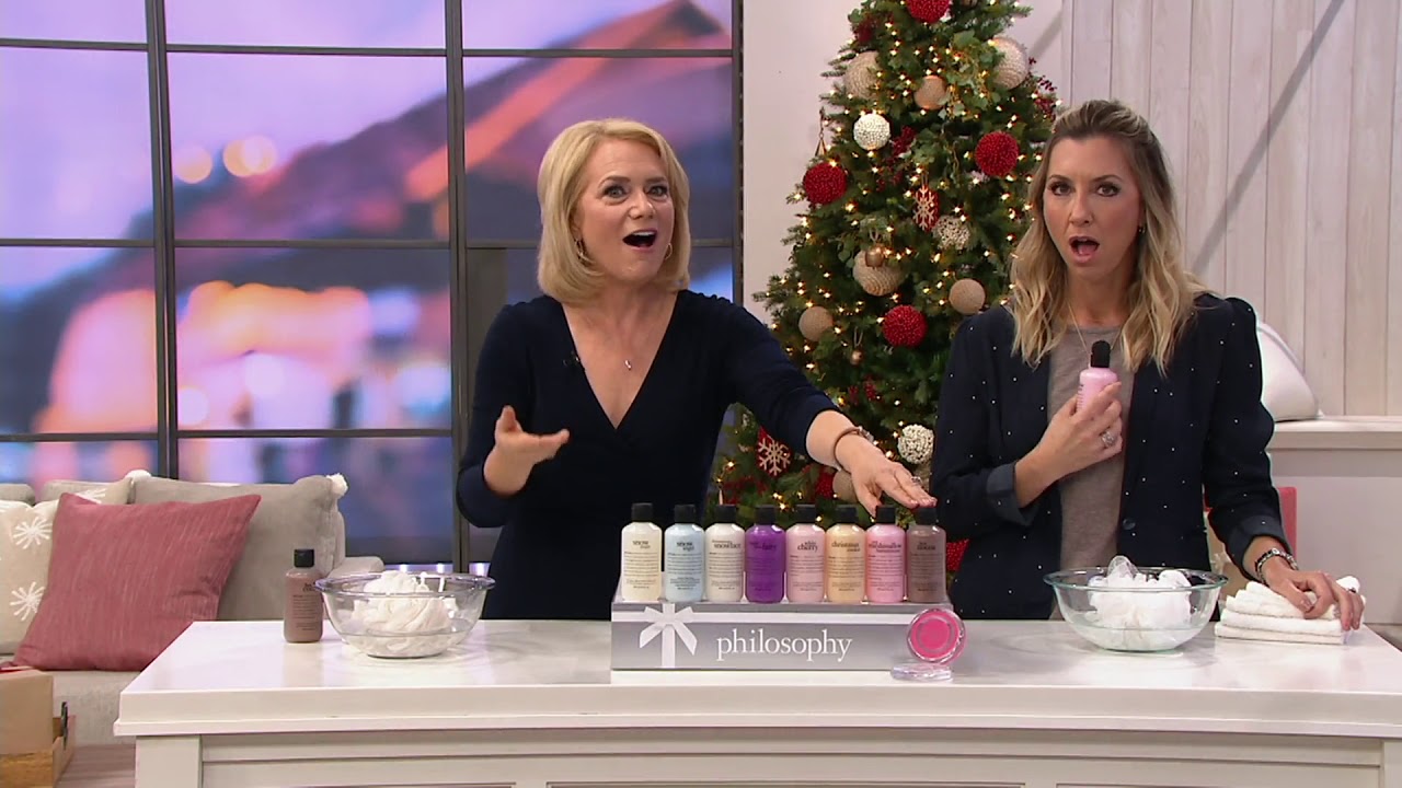 philosophy sweet sleigh ride 8-piece shower gel collection on QVC