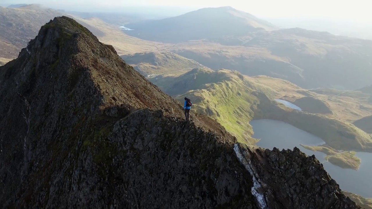 Crib Goch Ridge Traverse - Nov 17 - Drone Footage 1080p