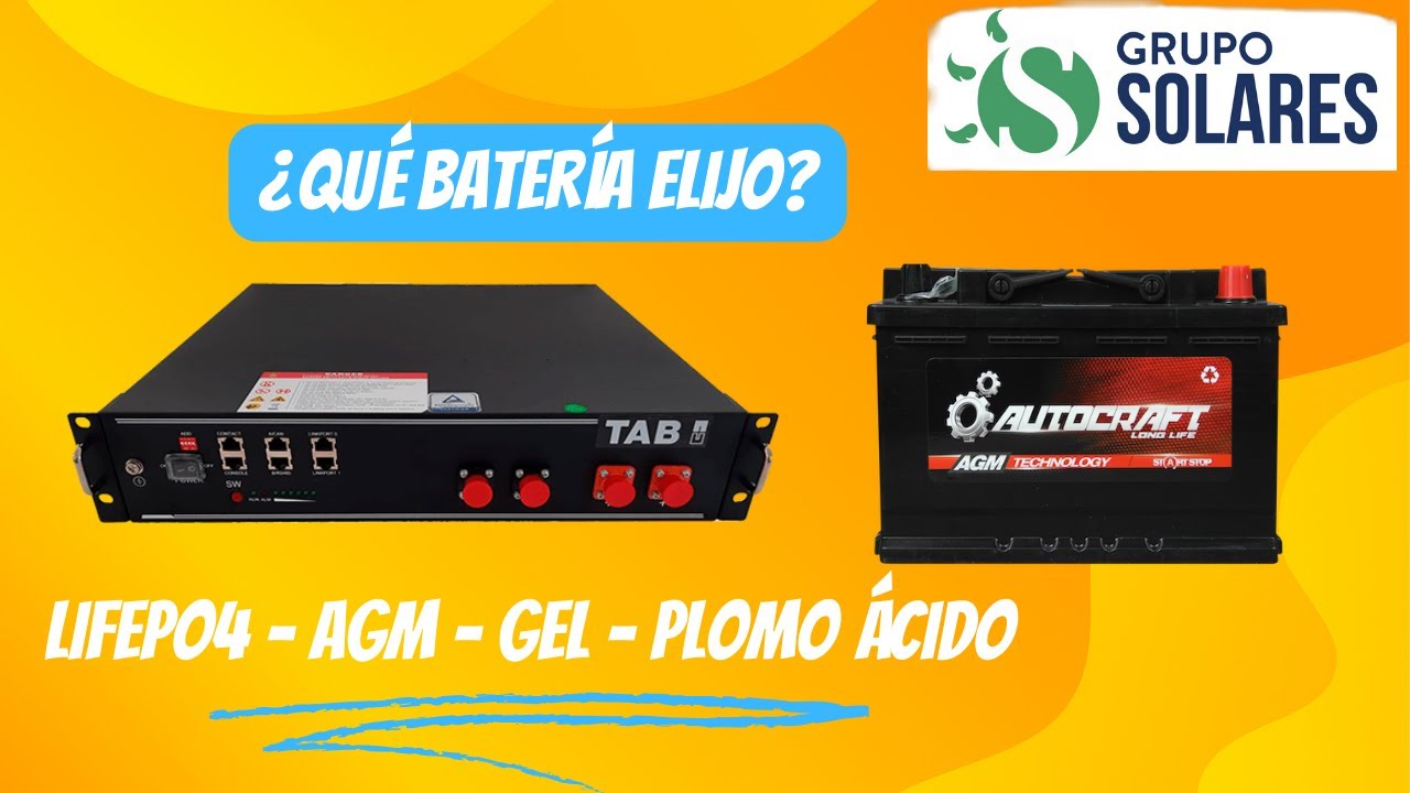💥 La mejor batería para paneles solares